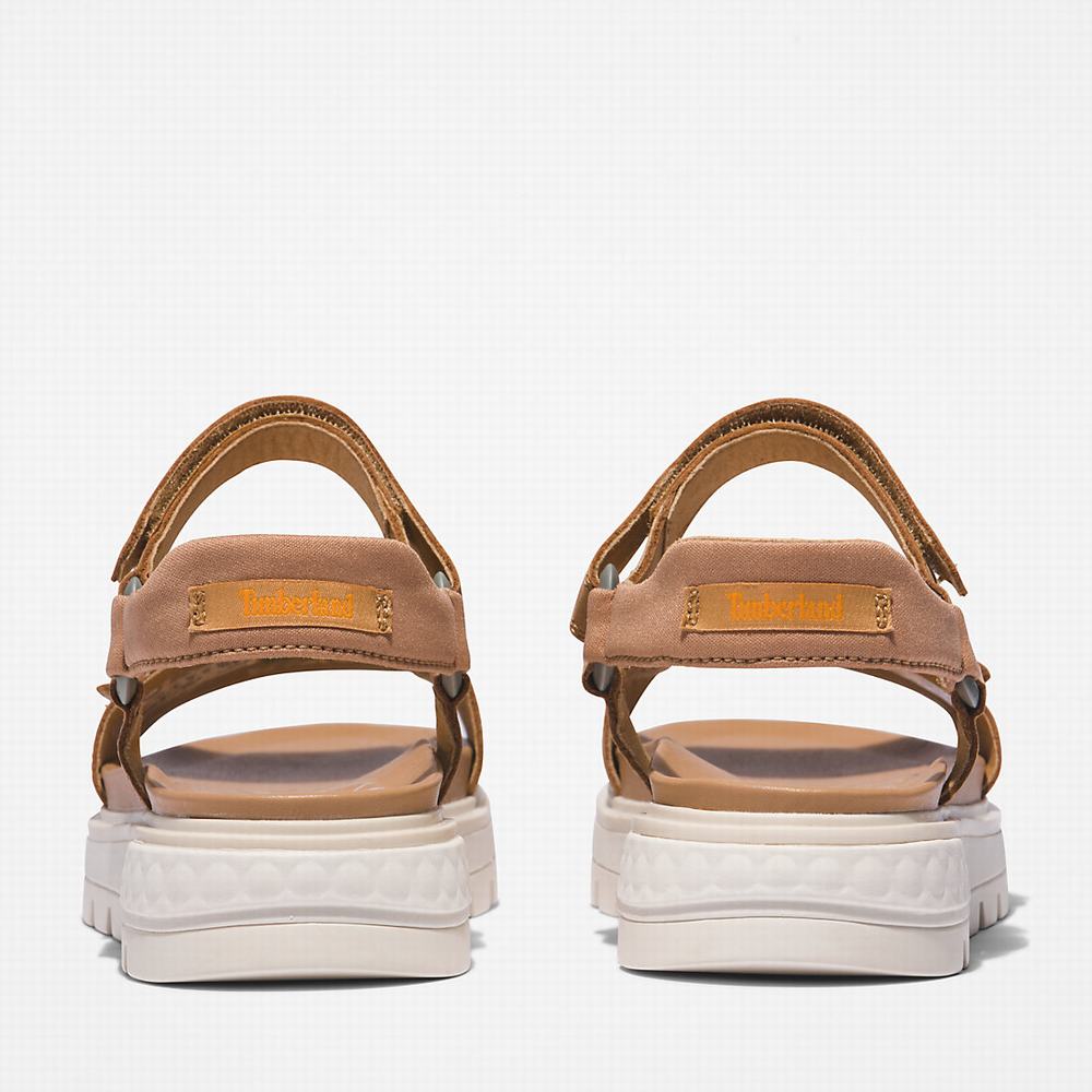Dámské Sandály Timberland Ray City Ankle Páskové Hnědé | TI05123-260
