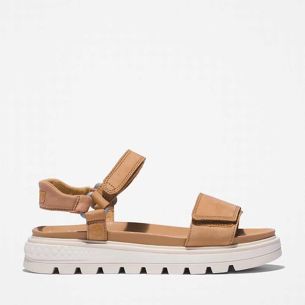 Dámské Sandály Timberland Ray City Ankle Páskové Hnědé | TI05123-260