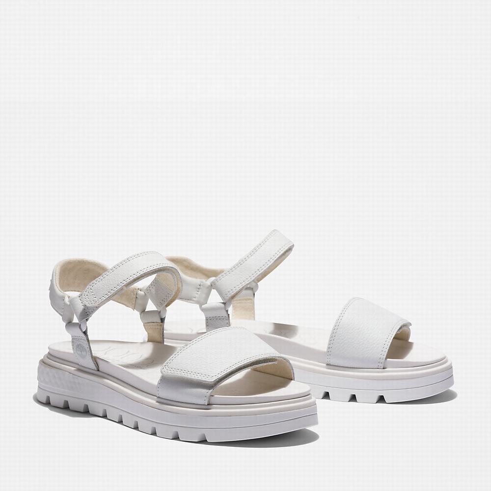 Dámské Sandály Timberland Ray City Ankle Páskové Bílé | TI15276-910
