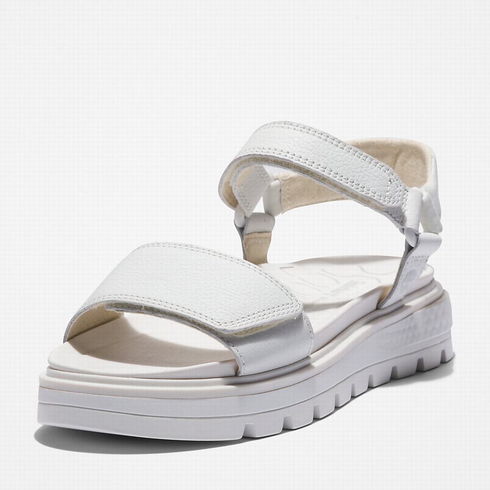 Dámské Sandály Timberland Ray City Ankle Páskové Bílé | TI15276-910