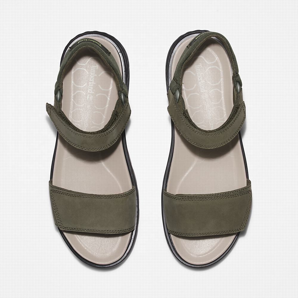 Dámské Sandály Timberland Ray City Ankle Páskové Tmavě Zelene | TI17530-834