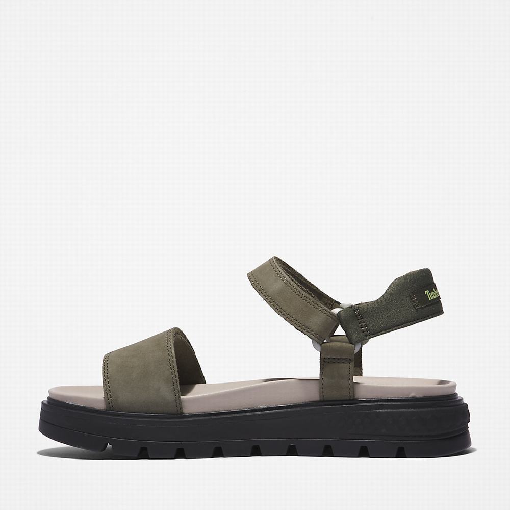 Dámské Sandály Timberland Ray City Ankle Páskové Tmavě Zelene | TI17530-834