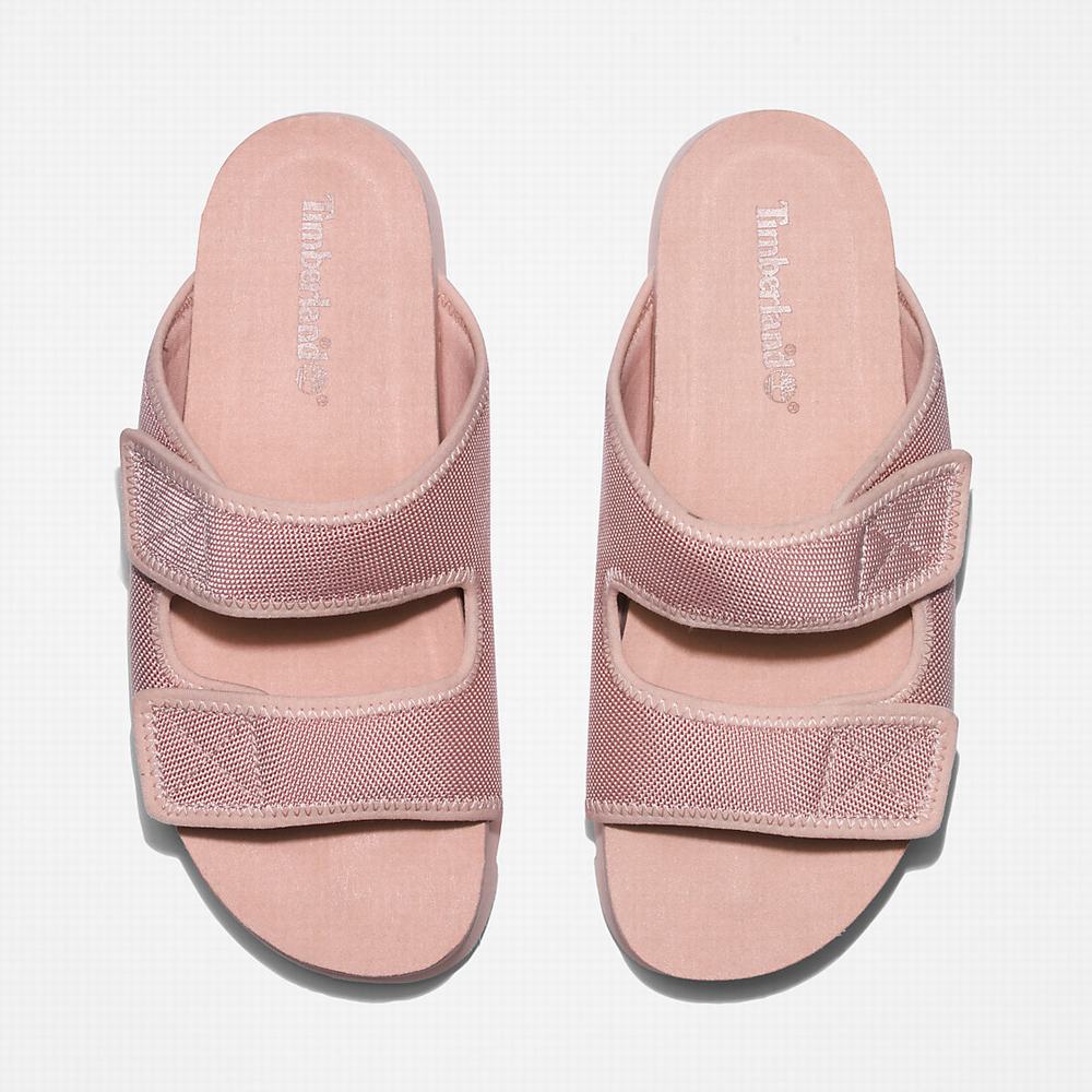 Dámské Sandály Timberland Santa Monica Sunrise Double-Páskové Světle Růžové | TI12308-971