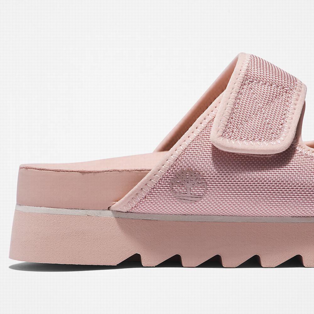 Dámské Sandály Timberland Santa Monica Sunrise Double-Páskové Světle Růžové | TI12308-971