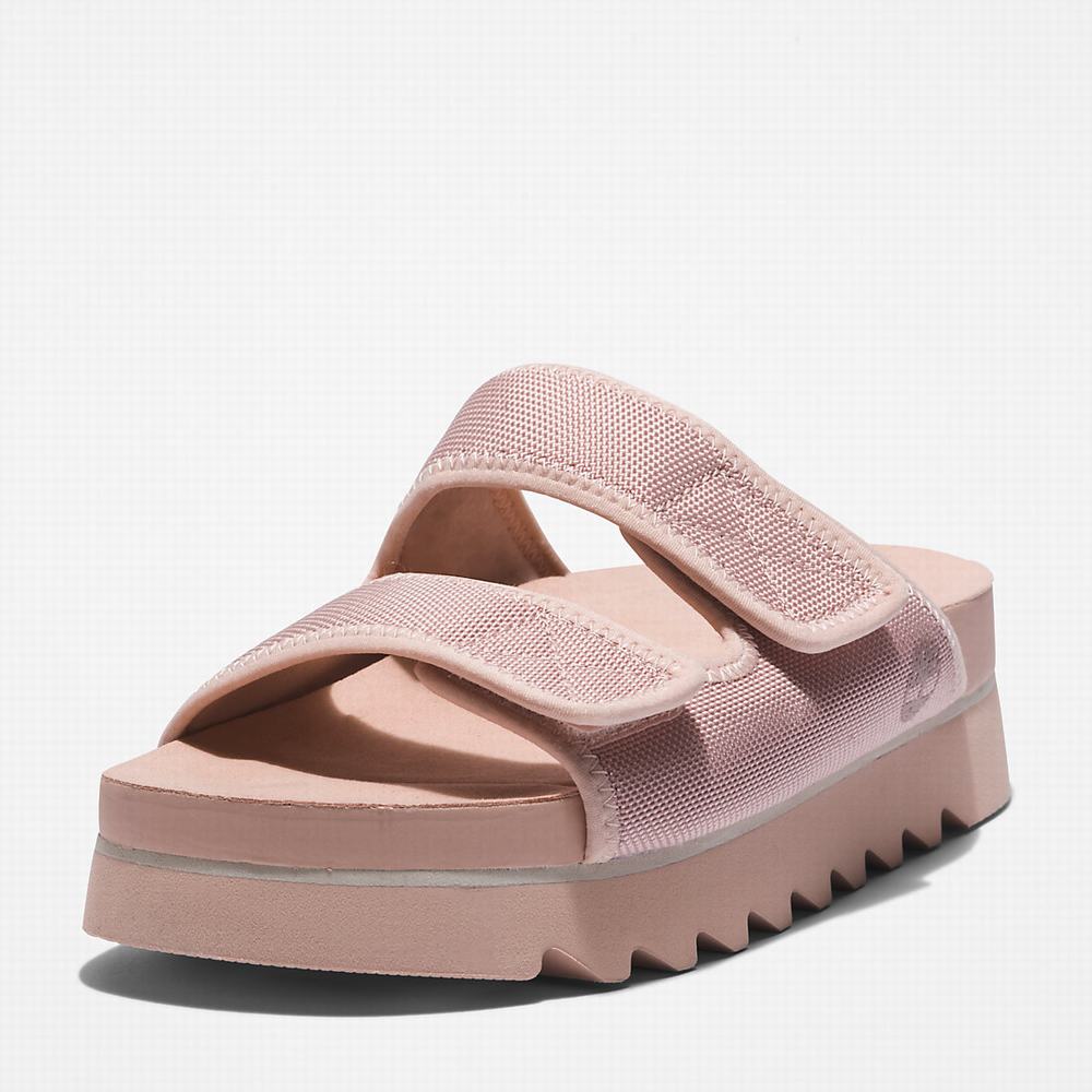 Dámské Sandály Timberland Santa Monica Sunrise Double-Páskové Světle Růžové | TI12308-971
