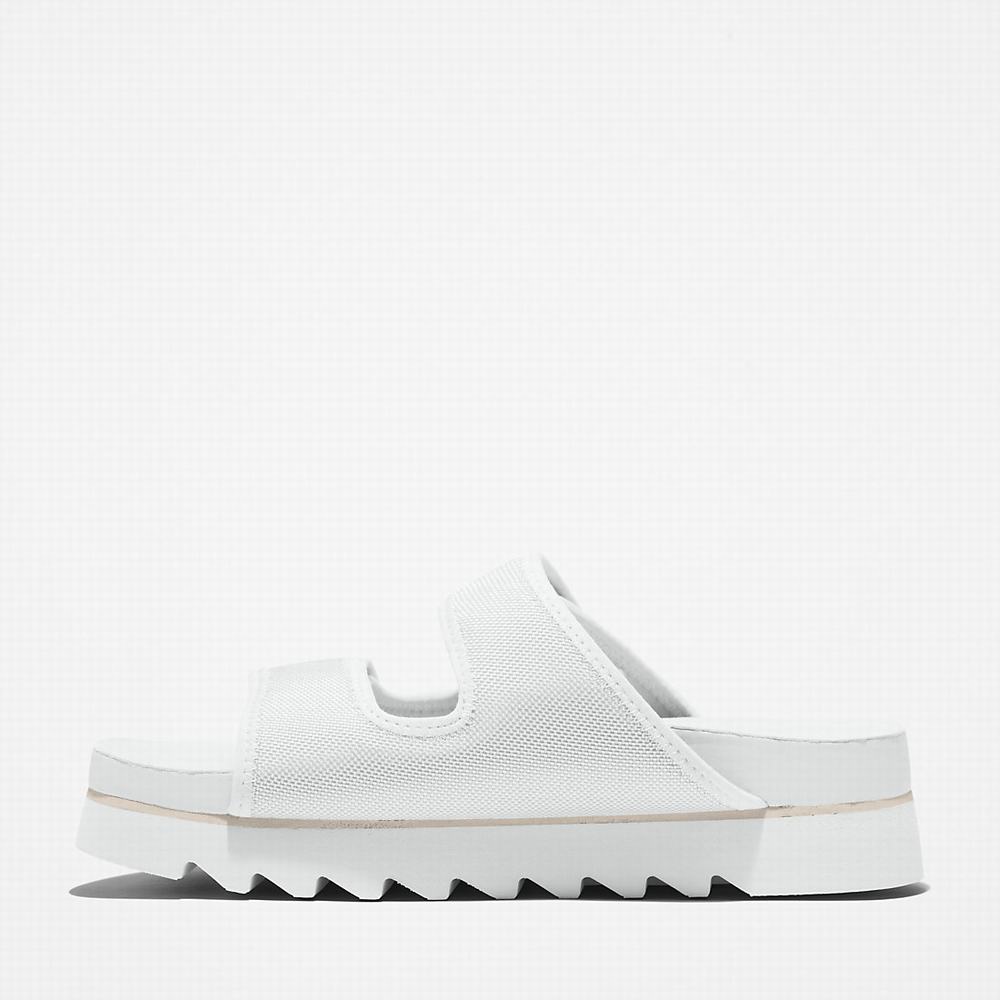 Dámské Sandály Timberland Santa Monica Sunrise Double-Páskové Bílé | TI34189-012
