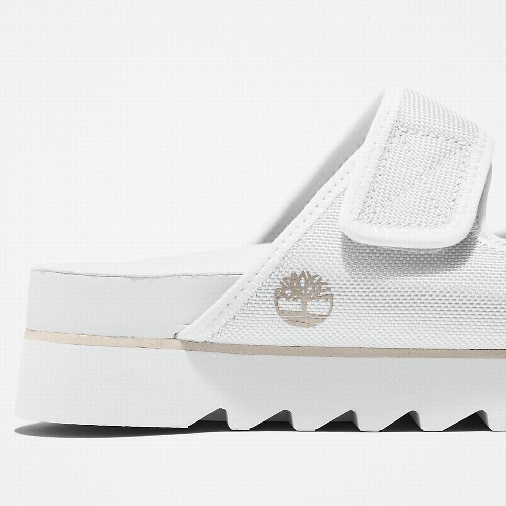 Dámské Sandály Timberland Santa Monica Sunrise Double-Páskové Bílé | TI34189-012