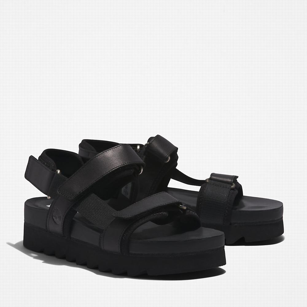 Dámské Sandály Timberland Santa Monica Sunrise Černé | TI49870-368