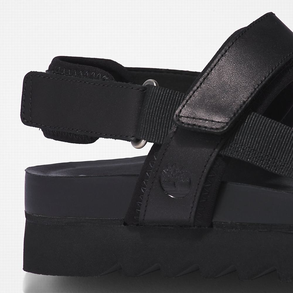 Dámské Sandály Timberland Santa Monica Sunrise Černé | TI49870-368