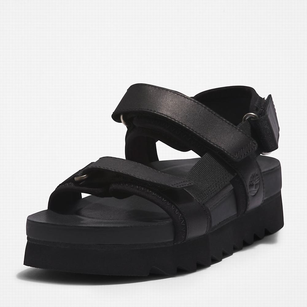 Dámské Sandály Timberland Santa Monica Sunrise Černé | TI49870-368