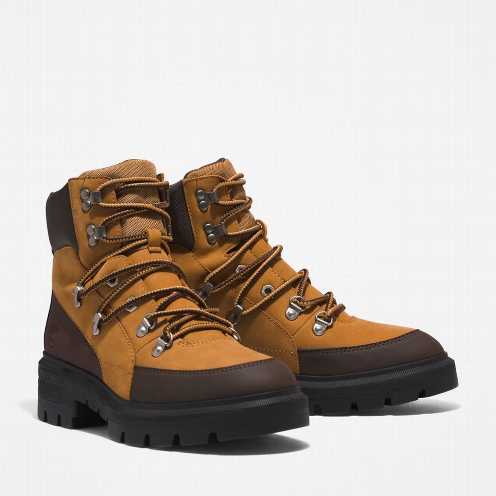 Dámské Trekové Boty Timberland Cortina Valley Waterproof Žluté | TI46319-560