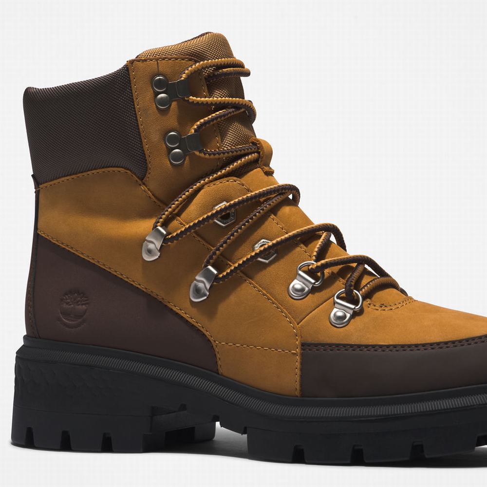 Dámské Trekové Boty Timberland Cortina Valley Waterproof Žluté | TI46319-560