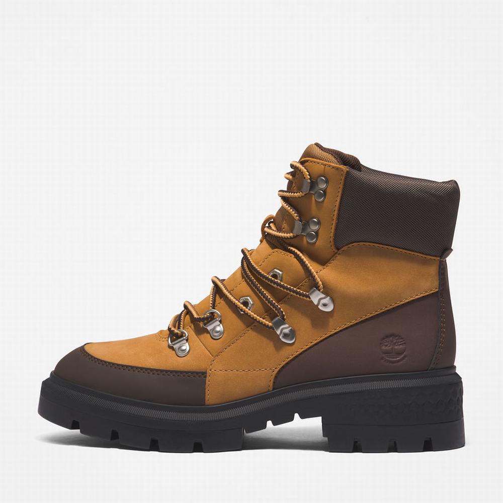Dámské Trekové Boty Timberland Cortina Valley Waterproof Žluté | TI46319-560