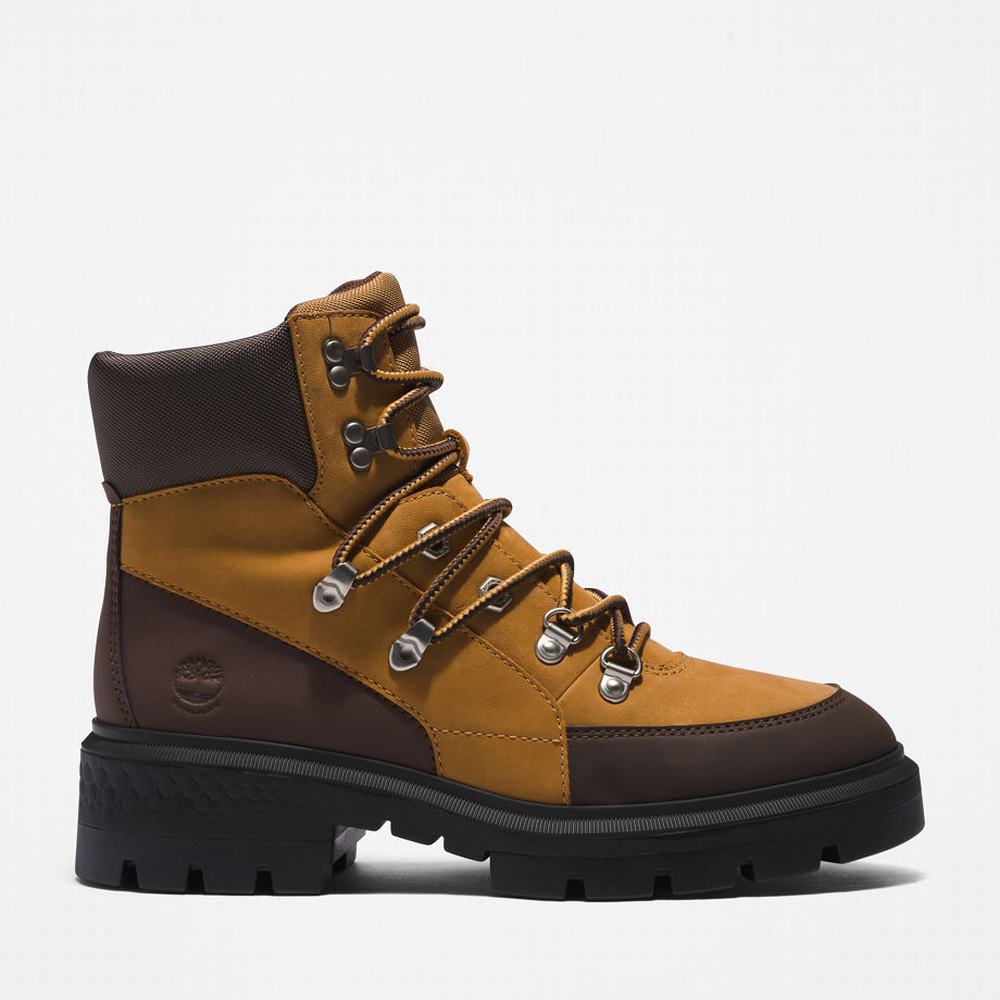 Dámské Trekové Boty Timberland Cortina Valley Waterproof Žluté | TI46319-560