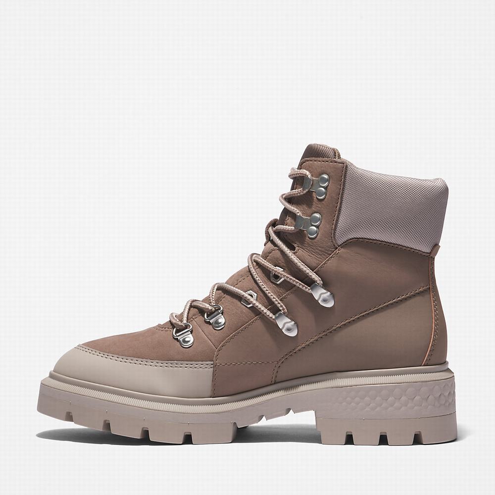 Dámské Trekové Boty Timberland Cortina Valley Waterproof Béžový | TI94672-867