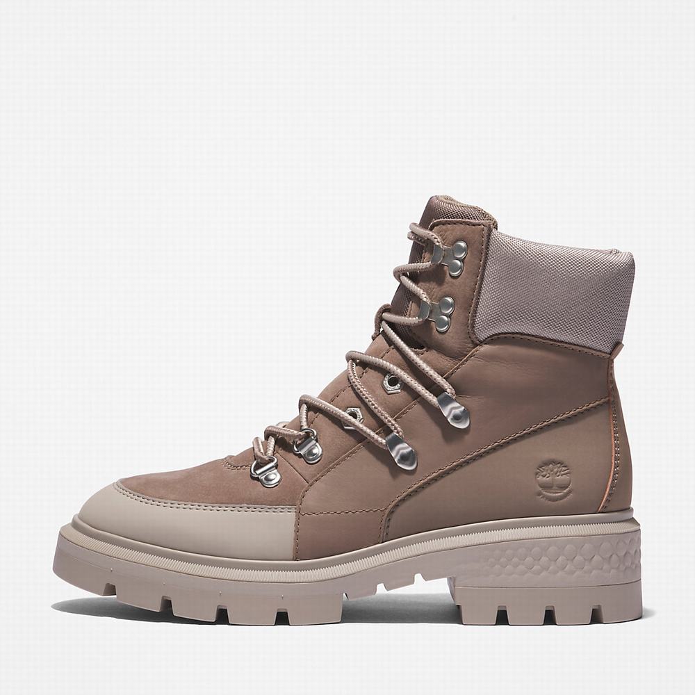 Dámské Trekové Boty Timberland Cortina Valley Waterproof Béžový | TI94672-867