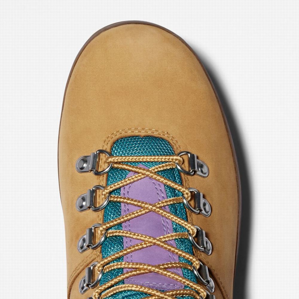 Dámské Trekové Boty Timberland Euro Hiker Mixed-Media Waterproof Hnědé | TI80912-164