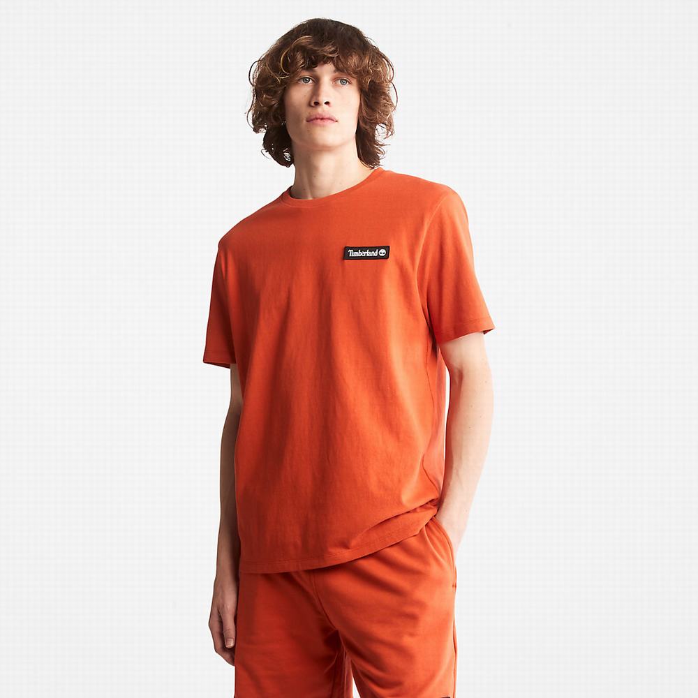 Dámské Tričko Timberland All Gender Heavyweight Badge T-Shirt Oranžové | TI05834-109