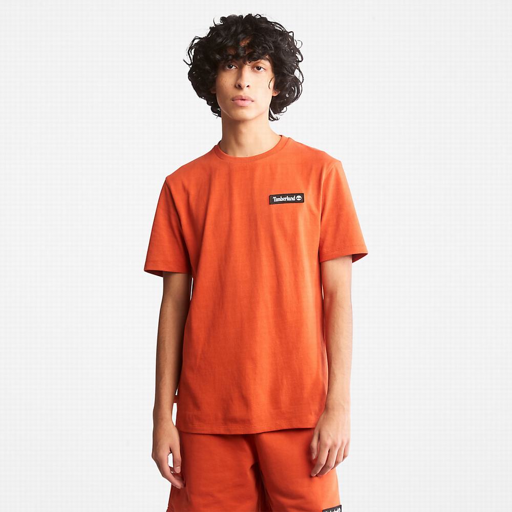 Dámské Tričko Timberland All Gender Heavyweight Badge T-Shirt Oranžové | TI05834-109