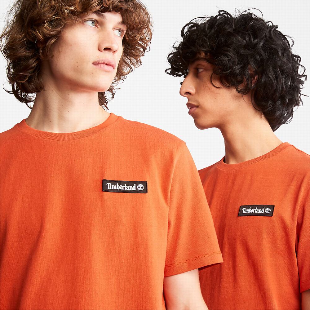 Dámské Tričko Timberland All Gender Heavyweight Badge T-Shirt Oranžové | TI05834-109
