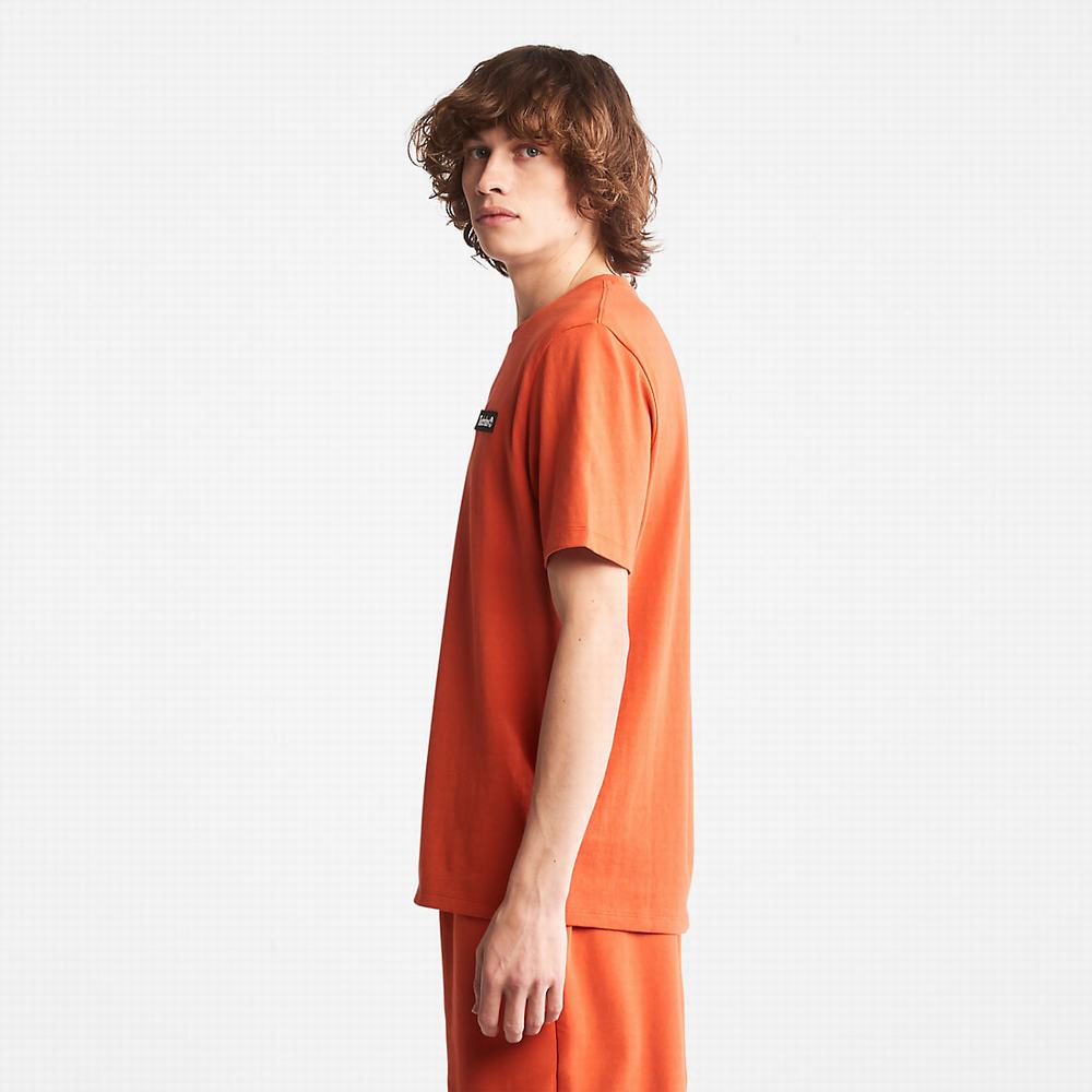 Dámské Tričko Timberland All Gender Heavyweight Badge T-Shirt Oranžové | TI05834-109