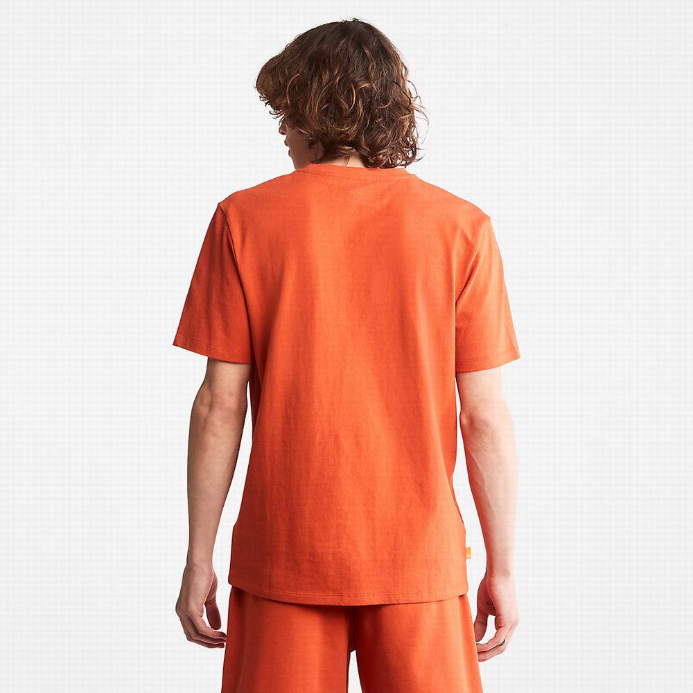 Dámské Tričko Timberland All Gender Heavyweight Badge T-Shirt Oranžové | TI05834-109