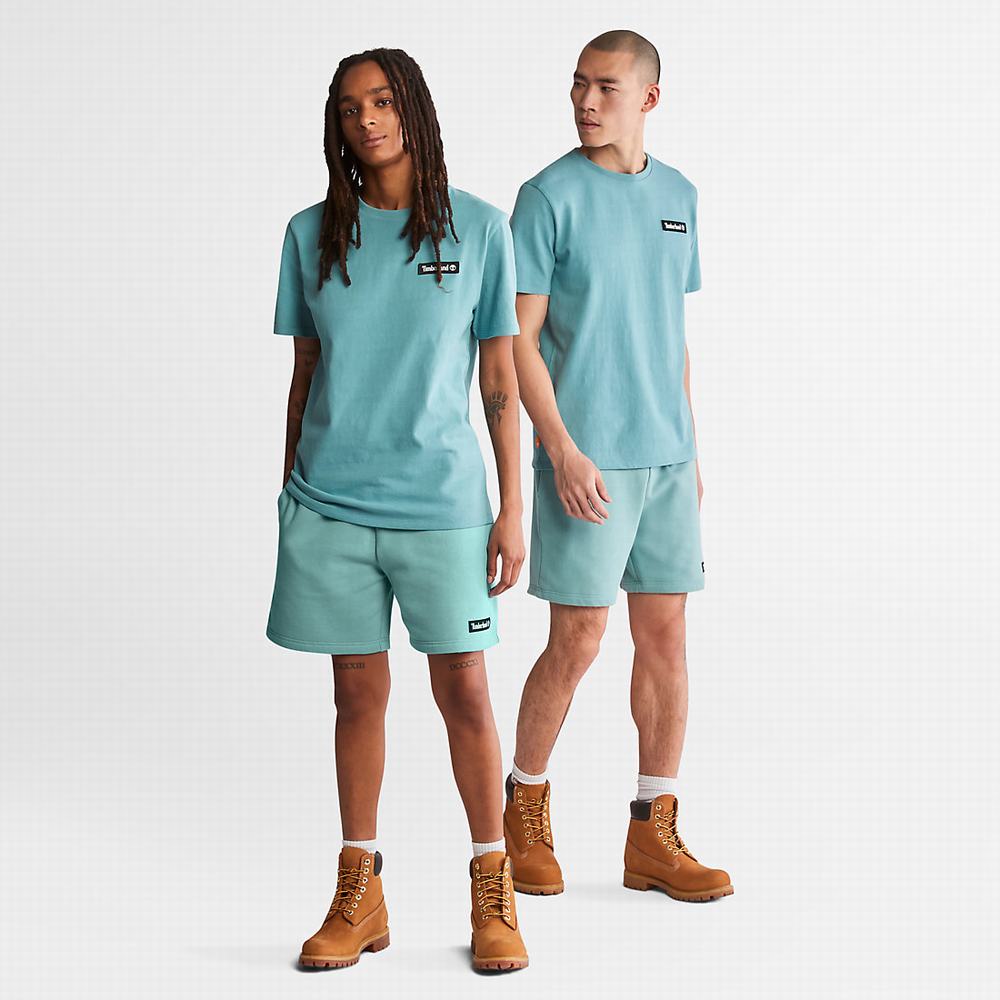 Dámské Tričko Timberland All Gender Heavyweight Badge T-Shirt Zelene | TI85420-183