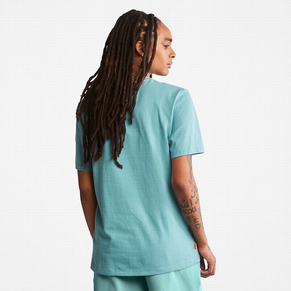 Dámské Tričko Timberland All Gender Heavyweight Badge T-Shirt Zelene | TI85420-183