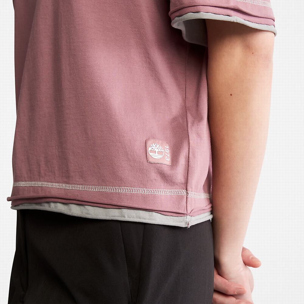 Dámské Tričko Timberland Anti-Odour Supima® Bavlněné T-Shirt Fialové | TI01748-354