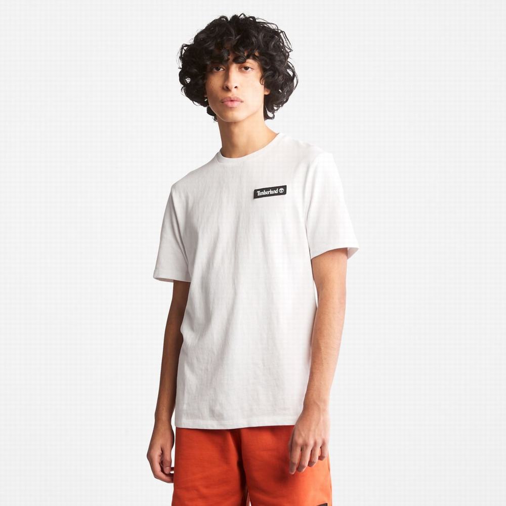 Dámské Tričko Timberland Heavyweight Logo T-Shirt Bílé | TI70139-375