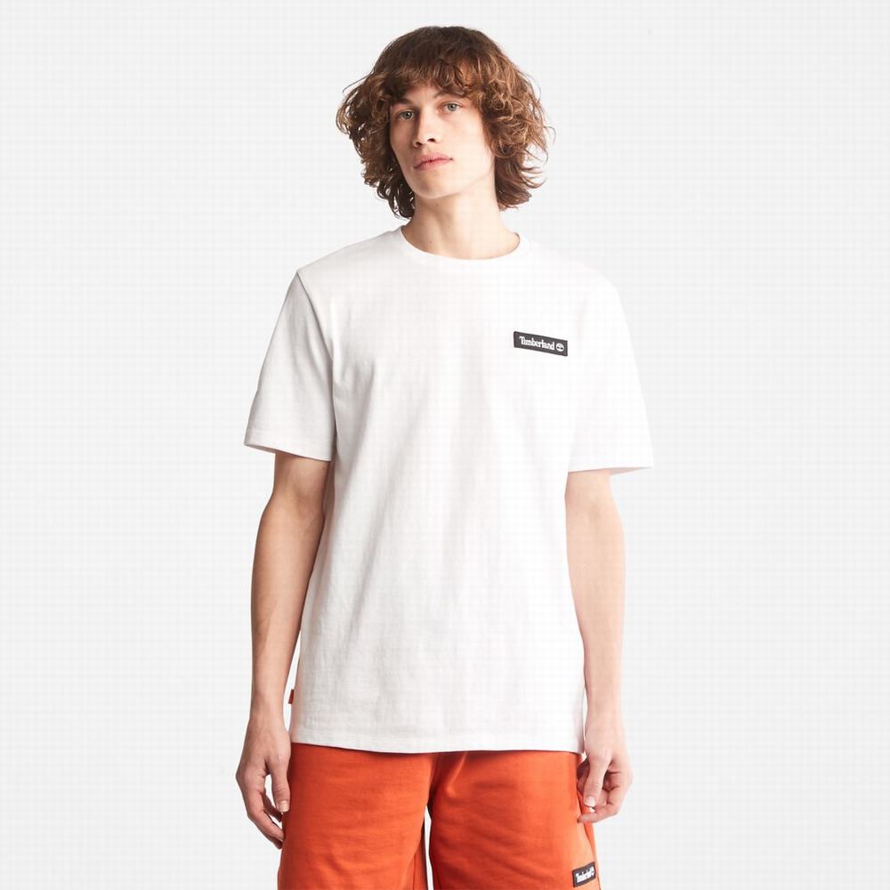 Dámské Tričko Timberland Heavyweight Logo T-Shirt Bílé | TI70139-375