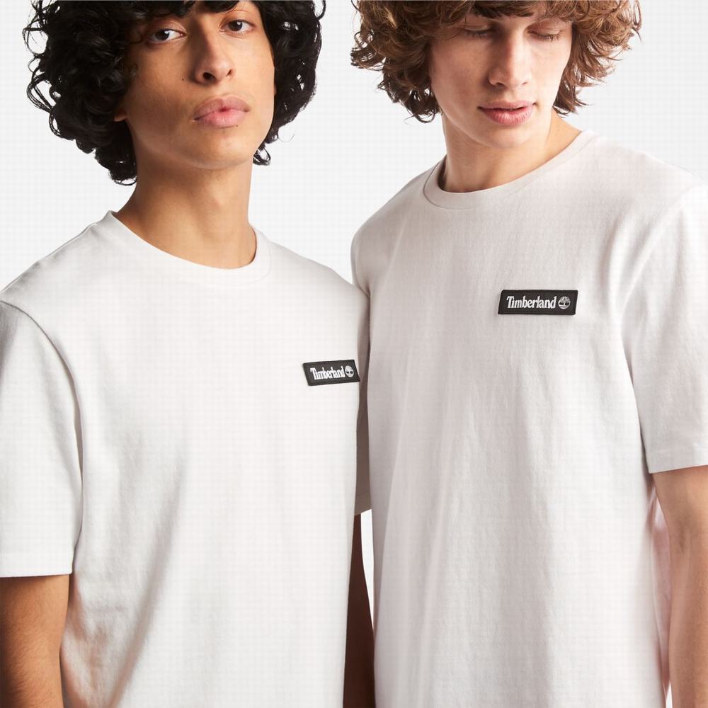 Dámské Tričko Timberland Heavyweight Logo T-Shirt Bílé | TI70139-375