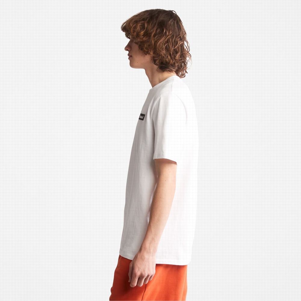 Dámské Tričko Timberland Heavyweight Logo T-Shirt Bílé | TI70139-375