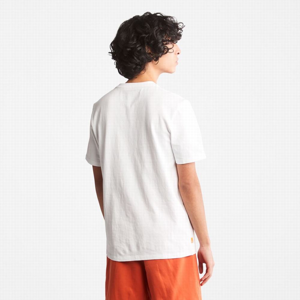 Dámské Tričko Timberland Heavyweight Logo T-Shirt Bílé | TI70139-375
