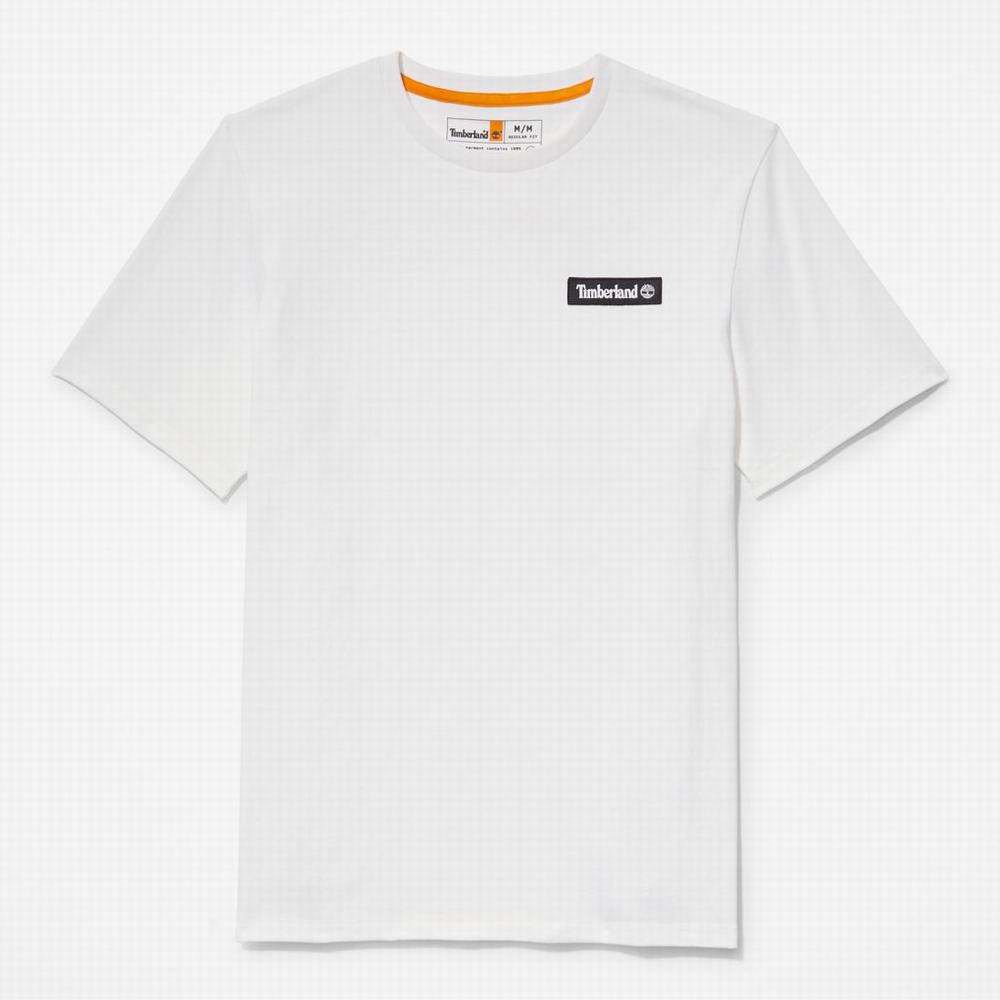 Dámské Tričko Timberland Heavyweight Logo T-Shirt Bílé | TI70139-375