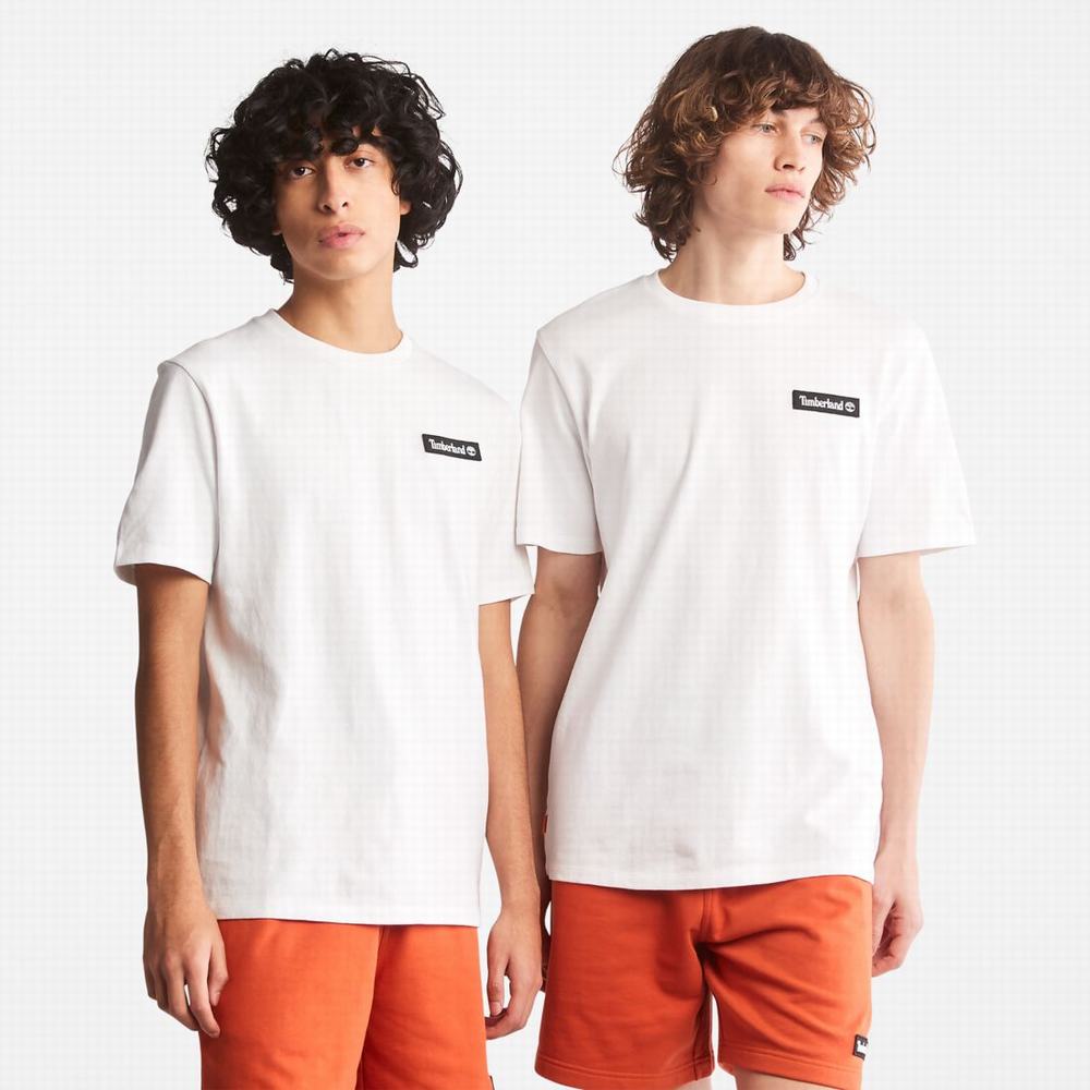 Dámské Tričko Timberland Heavyweight Logo T-Shirt Bílé | TI70139-375