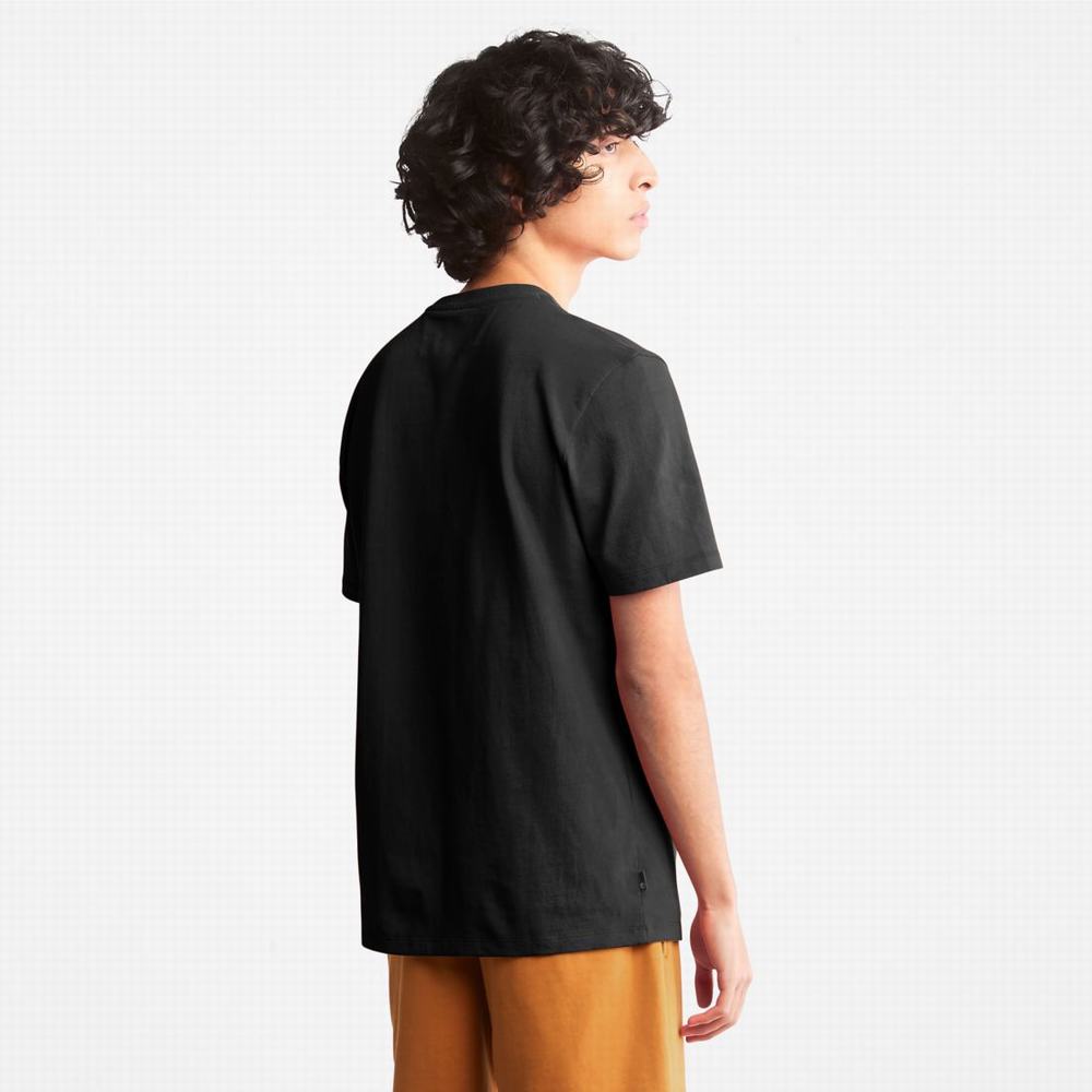 Dámské Tričko Timberland Heavyweight Logo T-Shirt Černé | TI93576-248