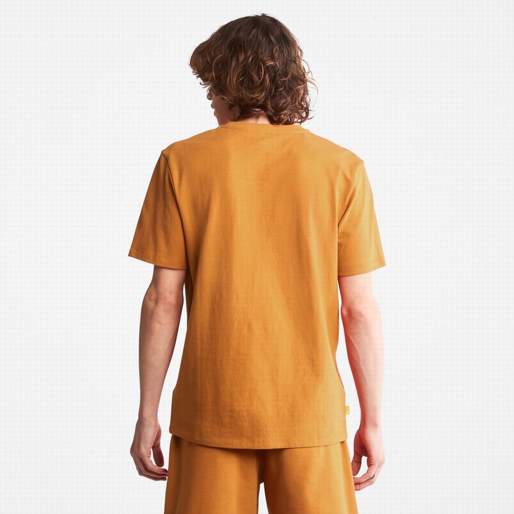 Dámské Tričko Timberland Heavyweight Logo T-Shirt Hnědé | TI94561-328