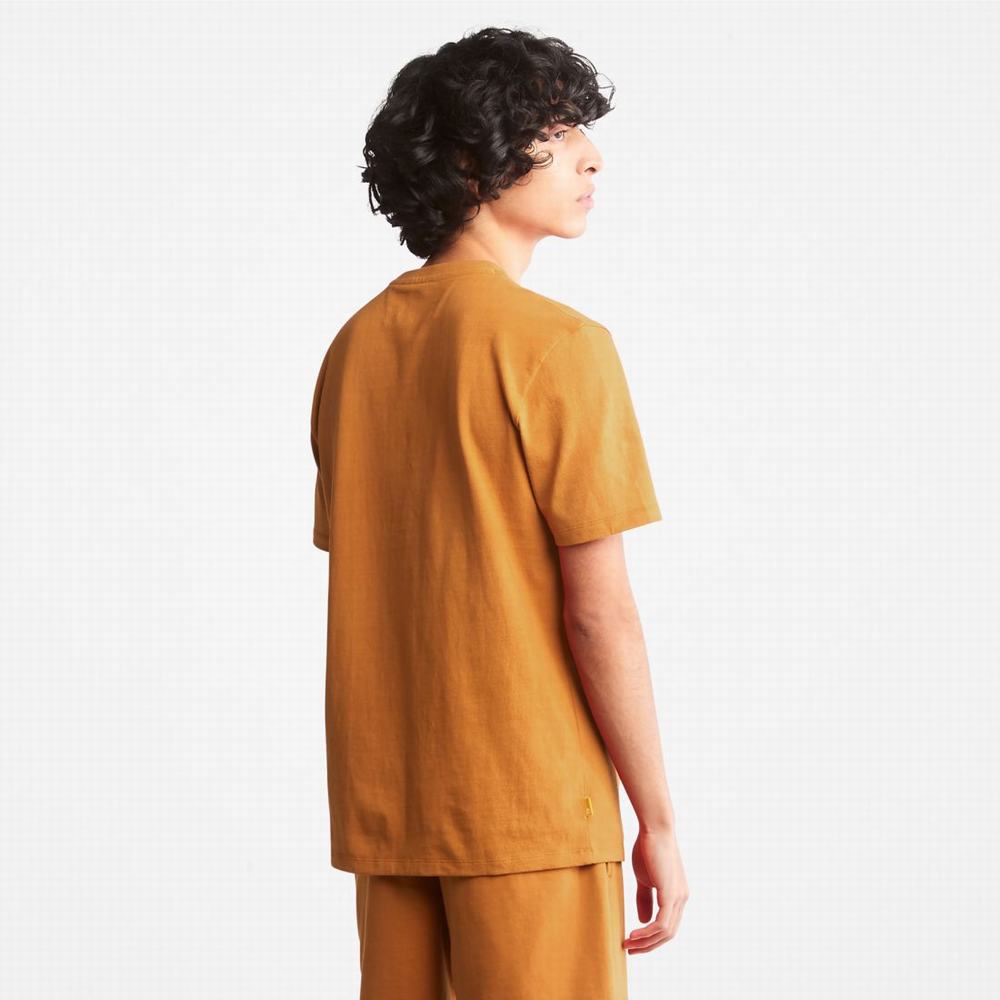 Dámské Tričko Timberland Heavyweight Logo T-Shirt Hnědé | TI94561-328