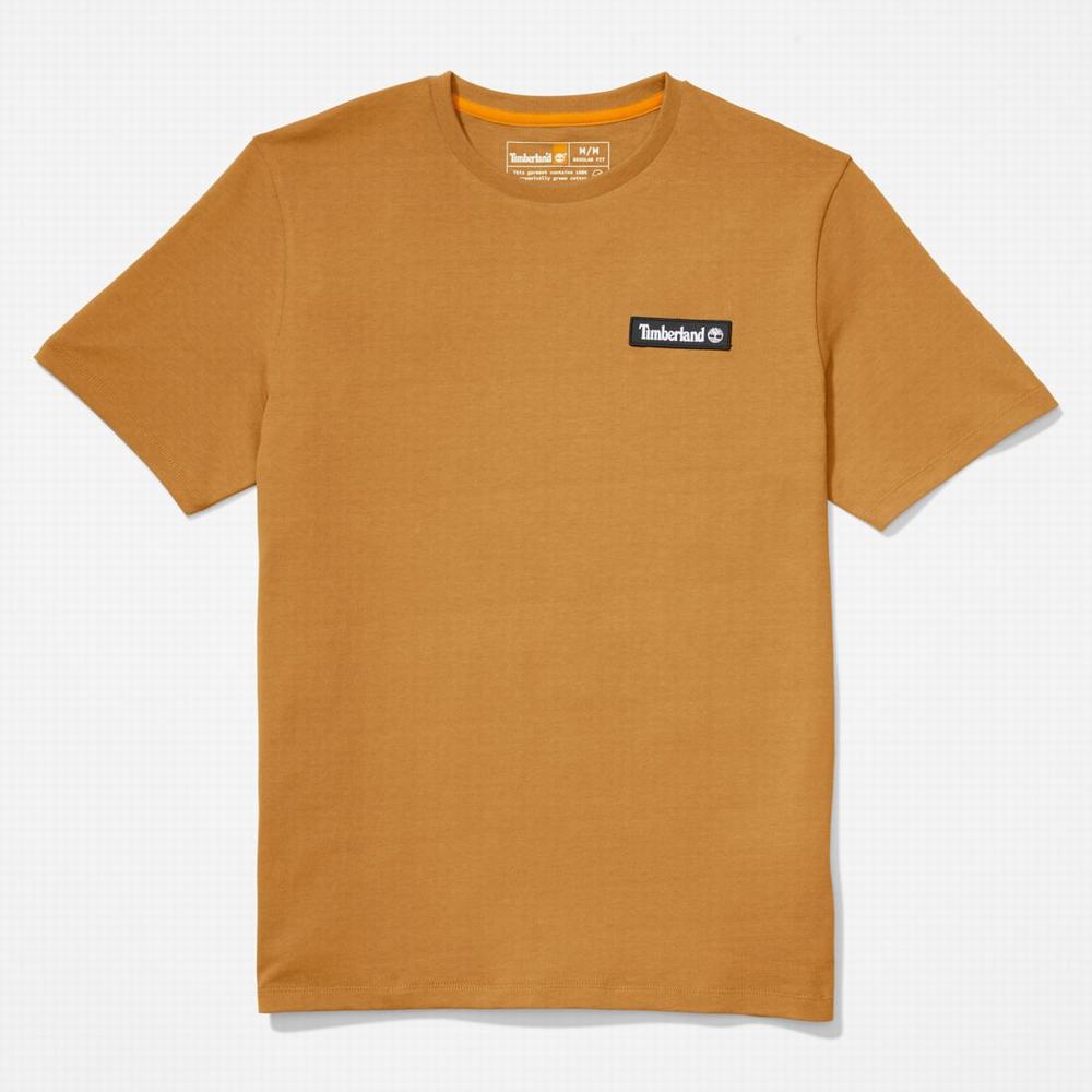 Dámské Tričko Timberland Heavyweight Logo T-Shirt Hnědé | TI94561-328