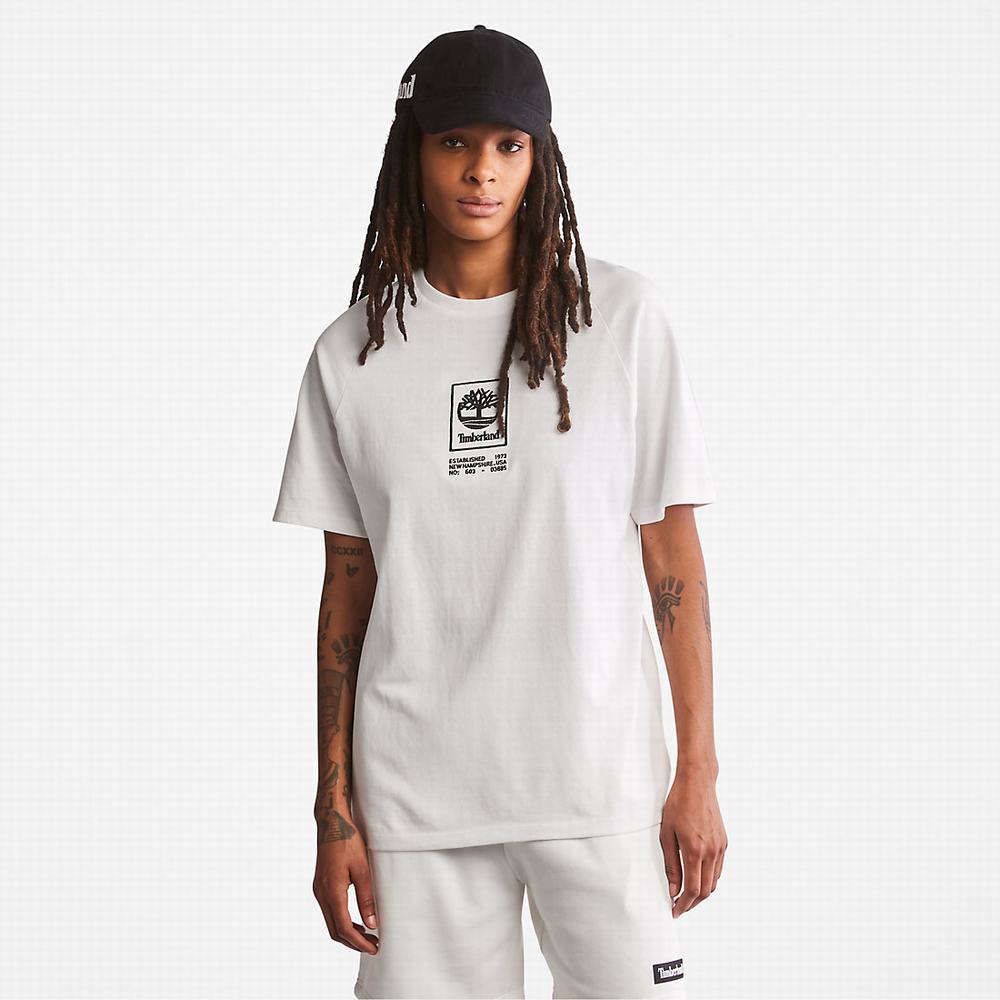 Dámské Tričko Timberland Heavyweight Logo T-Shirt Bílé | TI98720-350