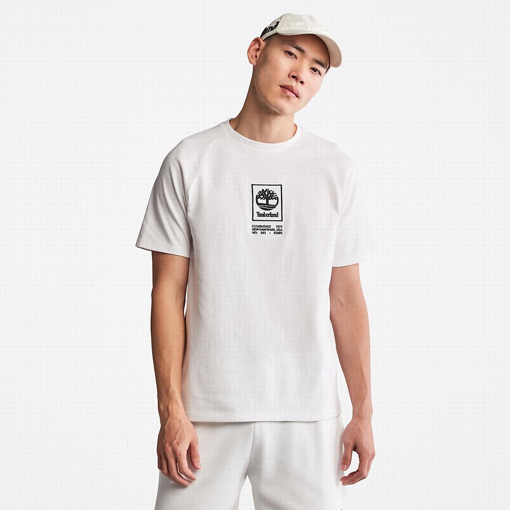 Dámské Tričko Timberland Heavyweight Logo T-Shirt Bílé | TI98720-350