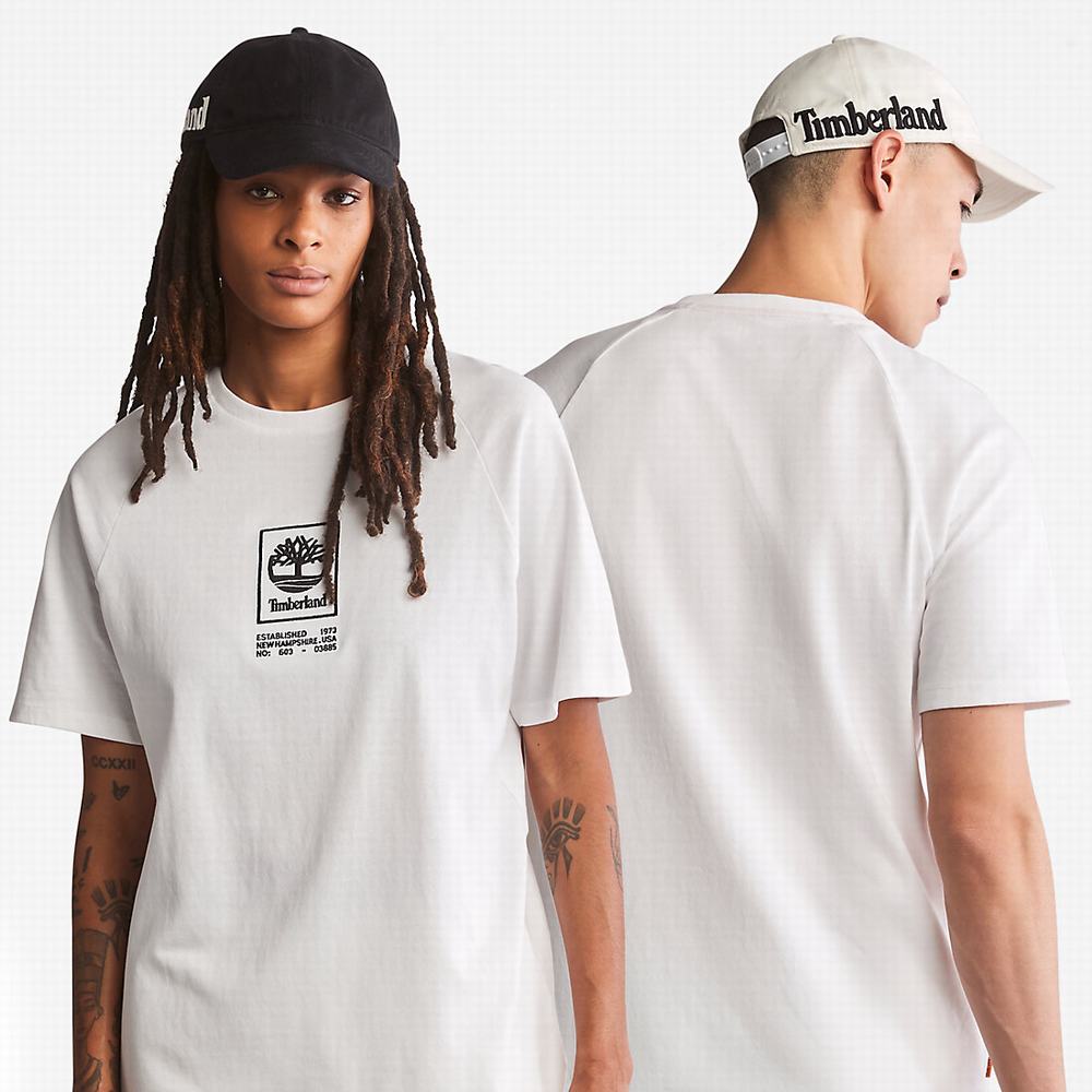 Dámské Tričko Timberland Heavyweight Logo T-Shirt Bílé | TI98720-350