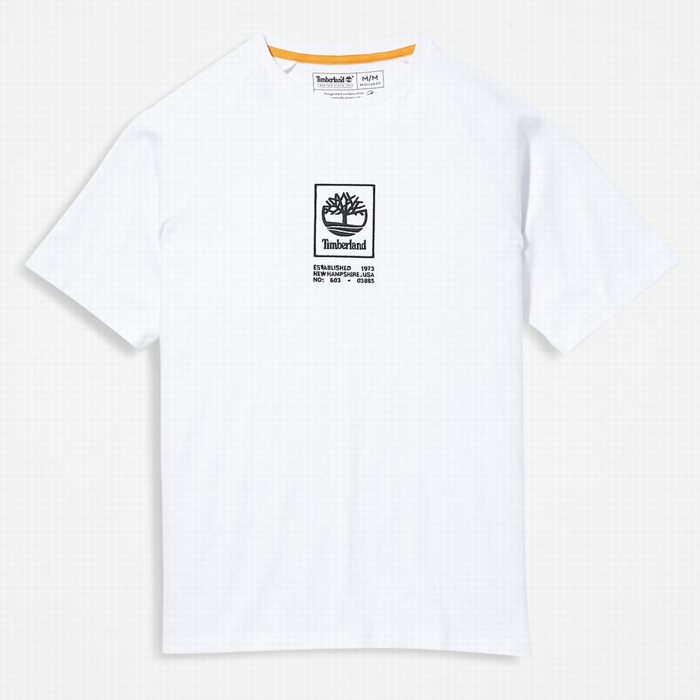 Dámské Tričko Timberland Heavyweight Logo T-Shirt Bílé | TI98720-350