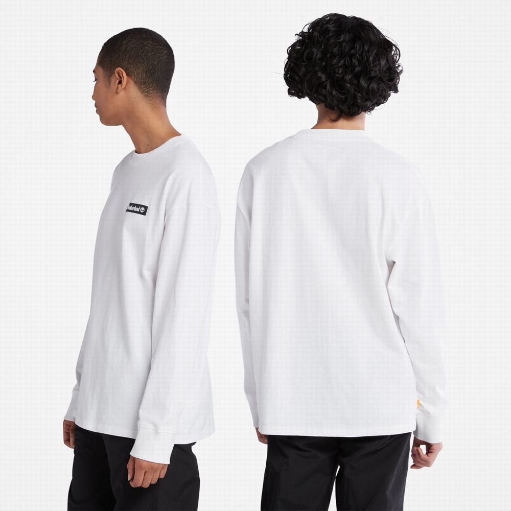 Dámské Tričko Timberland Heavyweight Long-Sleeve T-Shirt Bílé | TI32546-105