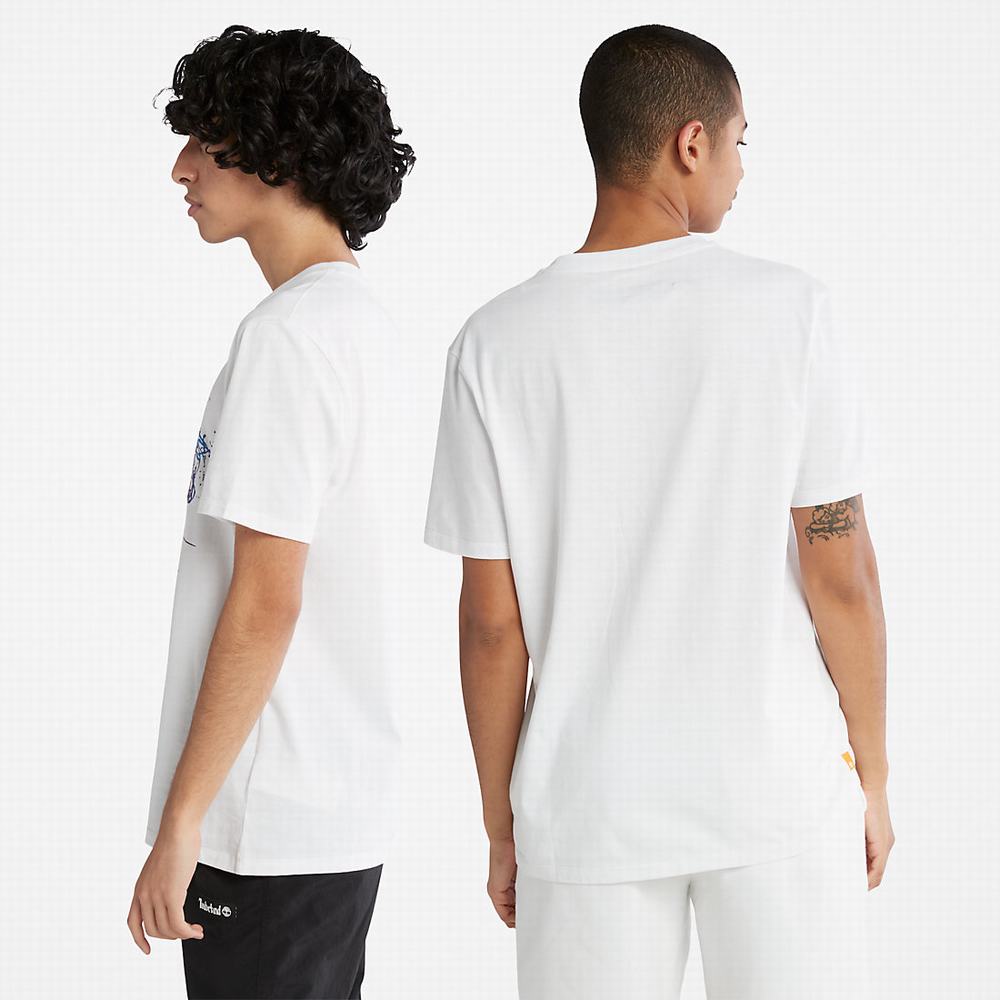 Dámské Tričko Timberland Paint Pride T-Shirt Bílé | TI91462-583