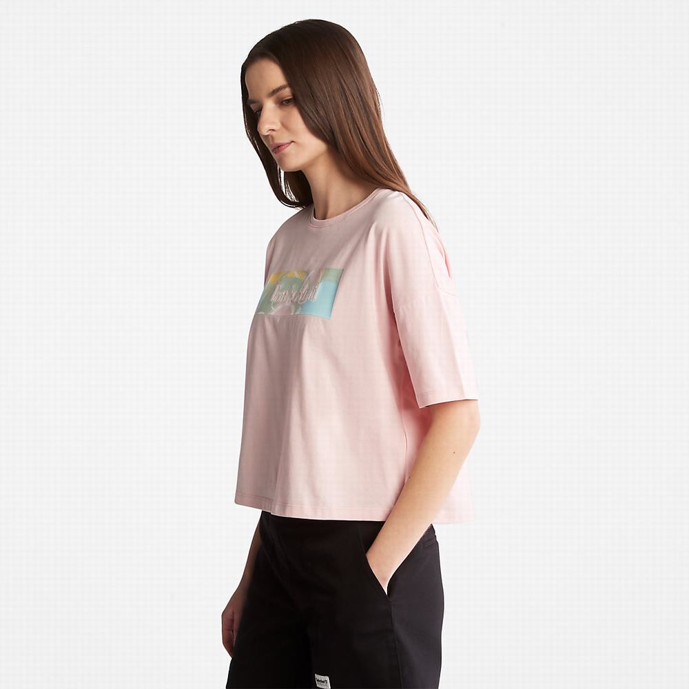 Dámské Tričko Timberland Pastel T-Shirt Růžové | TI38105-719