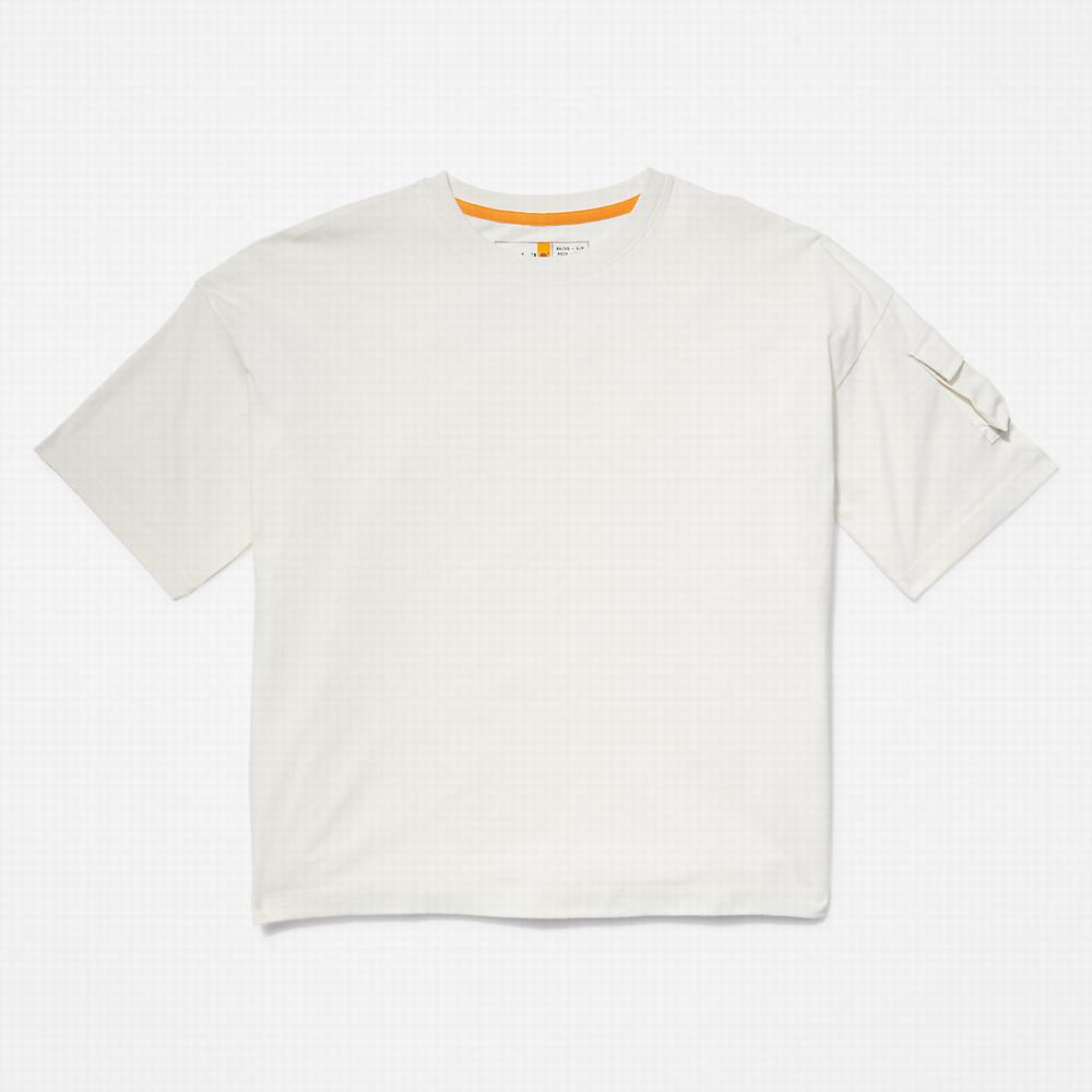 Dámské Tričko Timberland Progressive Utility Pocket T-Shirt Bílé | TI81367-978