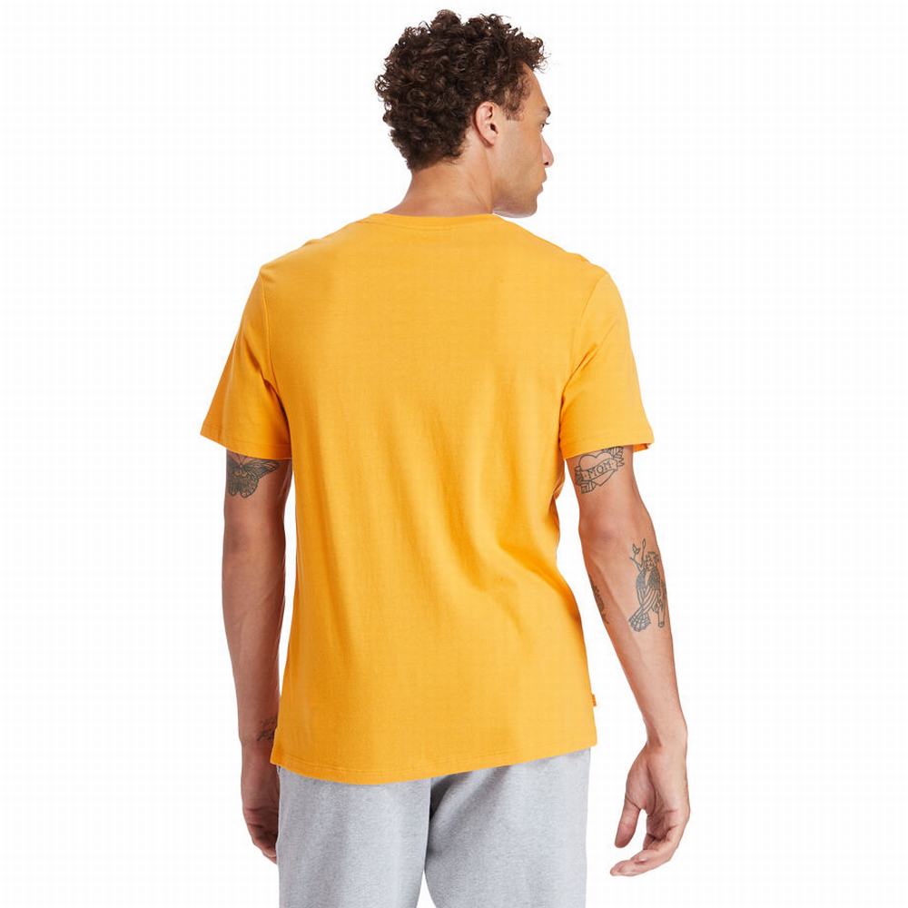 Dámské Tričko Timberland Stack Logo T-Shirt Oranžové | TI08543-872