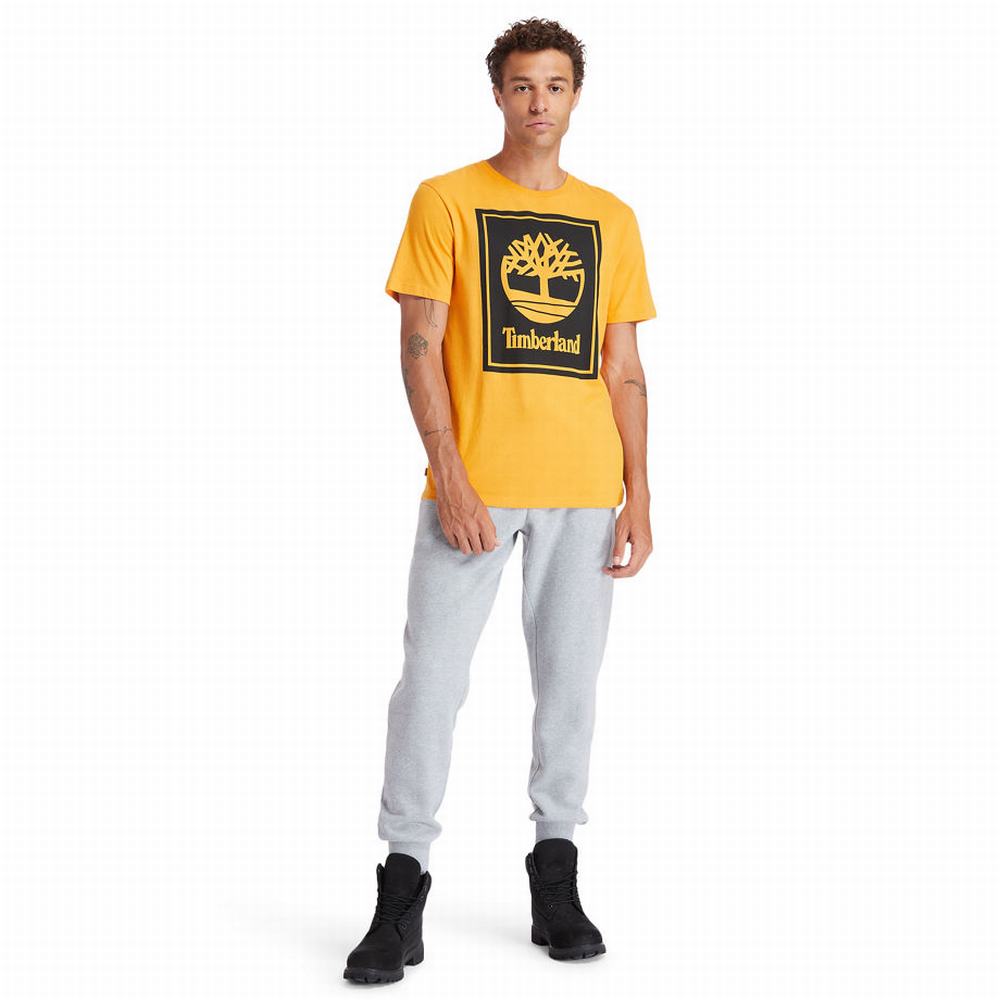 Dámské Tričko Timberland Stack Logo T-Shirt Oranžové | TI08543-872